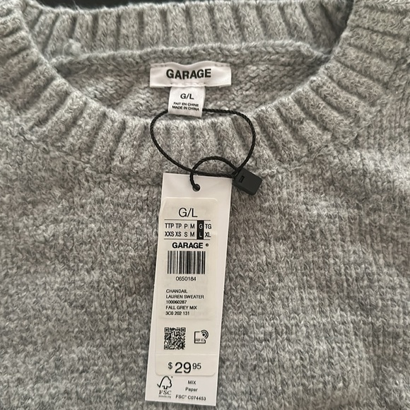 Garage “Lauren sweater”. Gray size large. - Picture 2 of 4